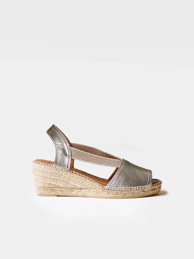 Toni Pons Teide-P espadrilles femme cuir talon 6 cm