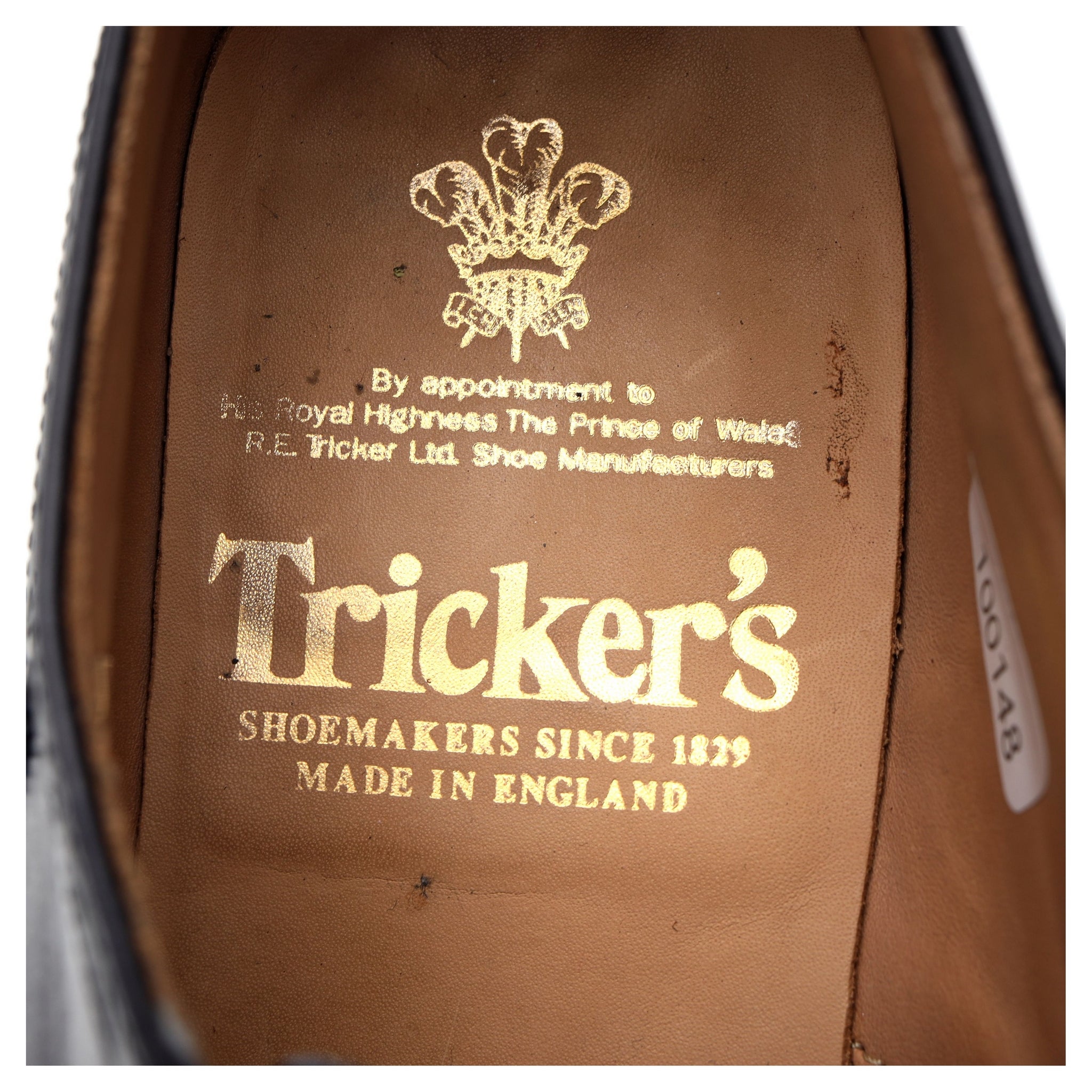 Tricker's Trenton richelieu cuir noir pointure UK 6.5