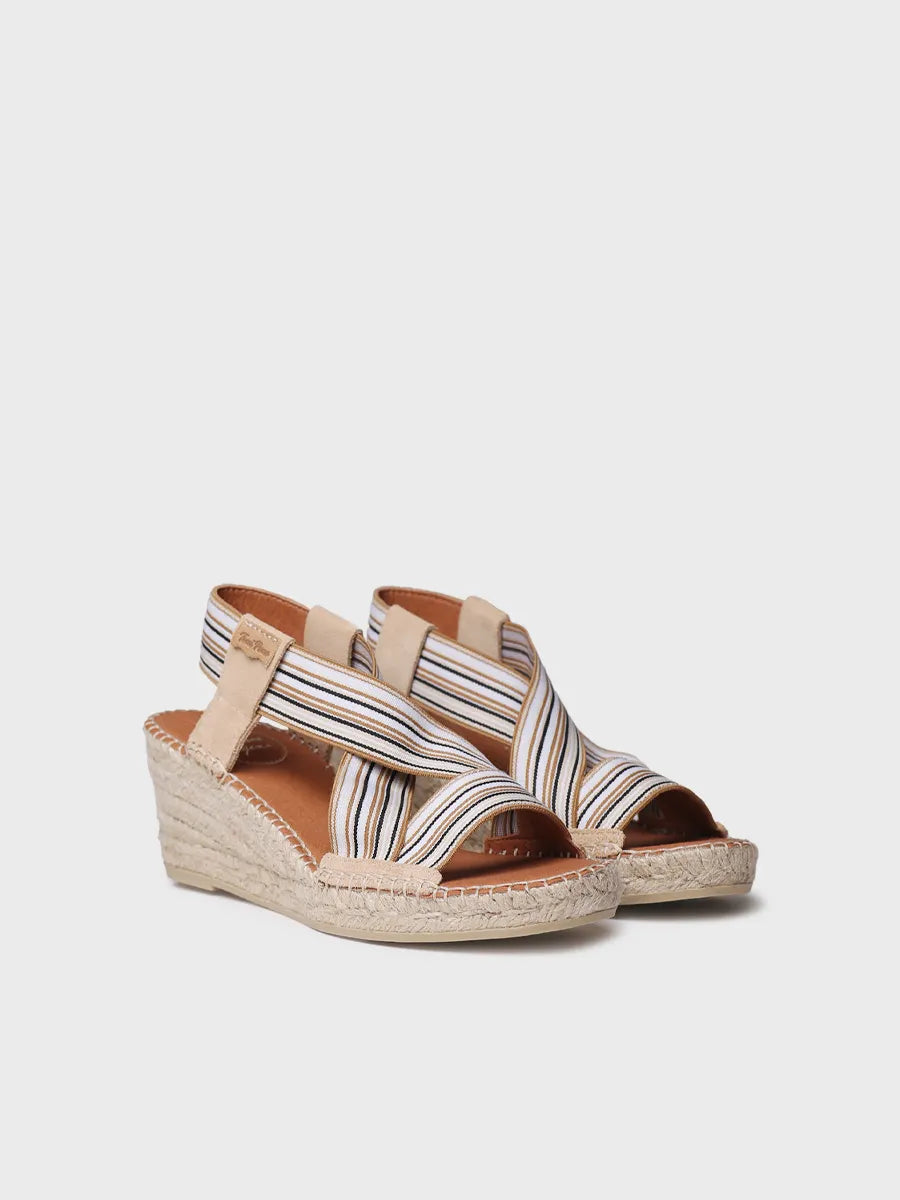 Toni Pons Tina espadrilles compensées femme beige